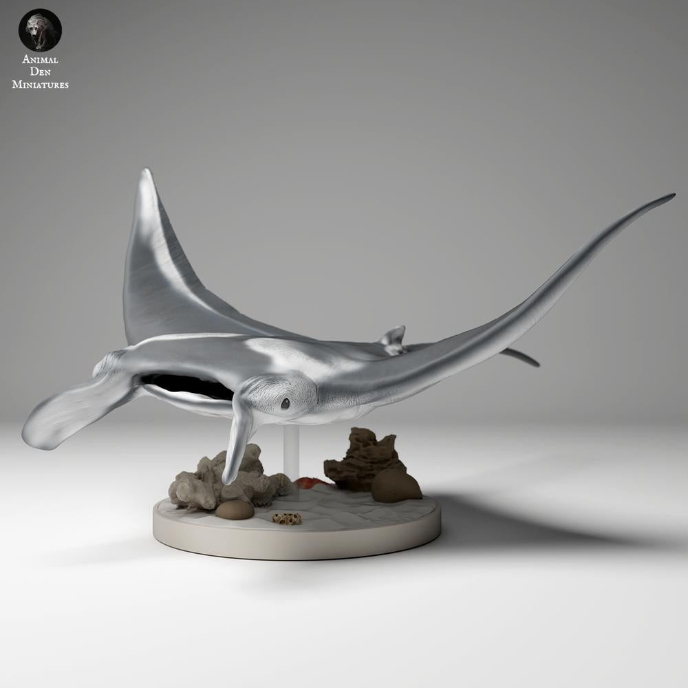 Productfoto dierenfiguur Animal Den Miniatures 1: oceaandierenfiguur: rifmanta (24_06_01)