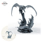 Hollow Eclipse Drachen-Diorama – Drachen-Duell im Luftkampf über Felszacken – Bossmonster, Endgegner, Großmodell, Display-Miniatur für Tabletop und Wargaming: Größenvergleich, ca. 356 mm Gesamthöhe inklusive Base und höchstem Teil, mit 32-mm-Referenzfigur.
