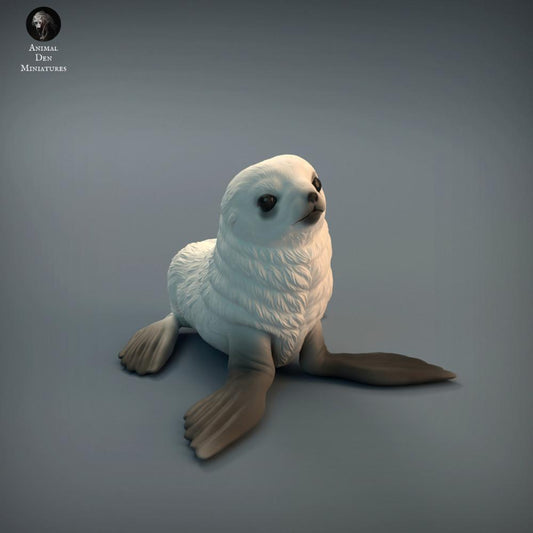 Productfoto dierenfiguur Animal Den Miniatures 2: zeedierfiguur: zeehondenjong (22_01_02)