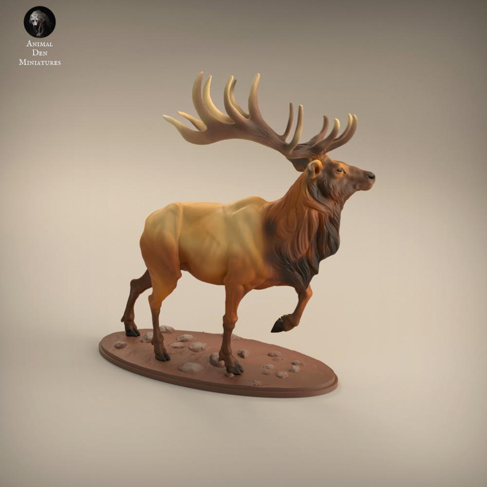 Productfoto dierenfiguur Animal Den Miniatures 1: wild dierfiguur: wapitihert (22_02_02)