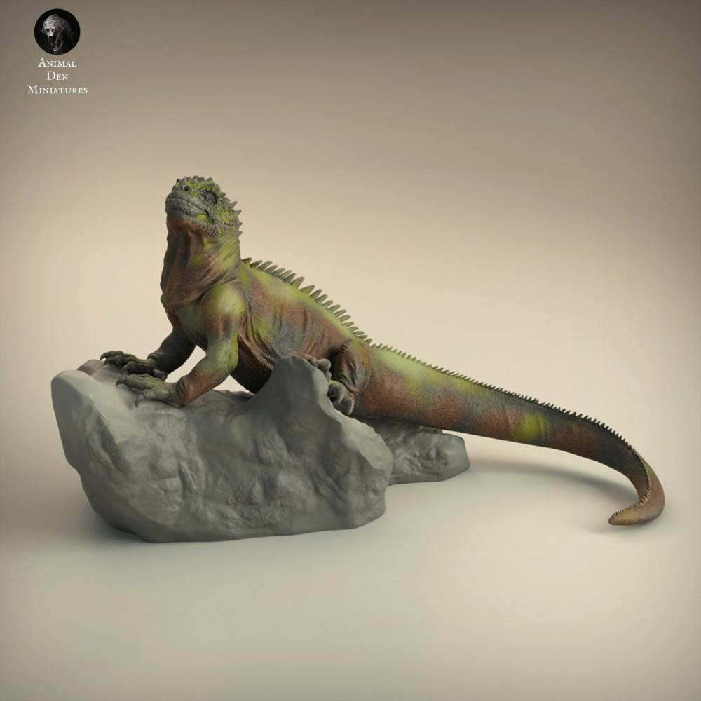Productfoto dierenfiguur Animal Den Miniatures 0: Zeedierenfiguur: zeeleguaan (22_03_03)
