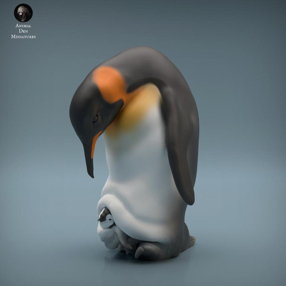 Productfoto dierenfiguur Animal Den Miniatures 1: Pooldierenfiguur: keizerspinguïn (22_04_01)