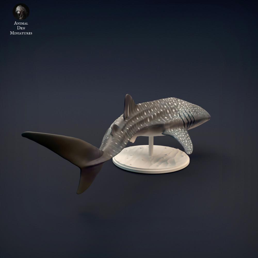 Productfoto dierenfiguur Animal Den Miniatures 4: zeedierfiguur: walvishaai (22_02_01)