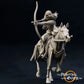Productfoto middeleeuwse historische figuur 75mm schaal The Printing Goes Ever On (TPGEO) 0: Middeleeuwse ridderfiguren ruiter met boog - 75mm modellen - Krijger van de Mark