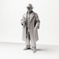 Diorama modelbouw productfoto 0: Historisch diorama figuur: Oudere heer met krant en wandelstok (jaren 1920-1930) (sc06)