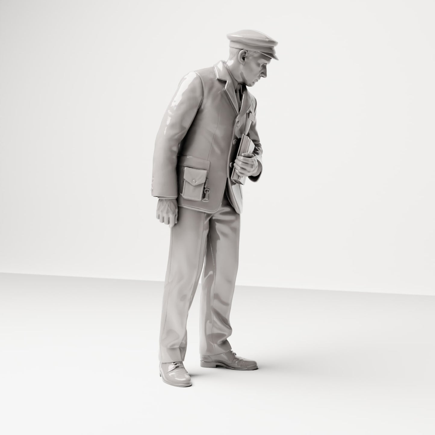 Diorama modelbouw productfoto 4: Historische dioramafiguur: scheepssteward met passagierslijst (sc16)