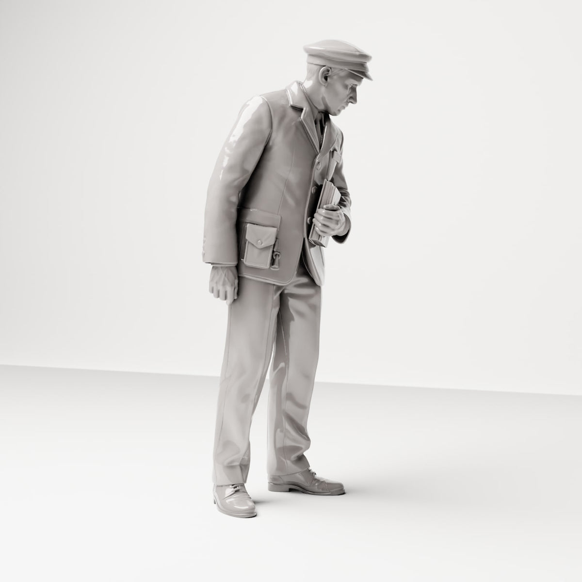 Diorama modelbouw productfoto 4: Historische dioramafiguur: scheepssteward met passagierslijst (sc16)