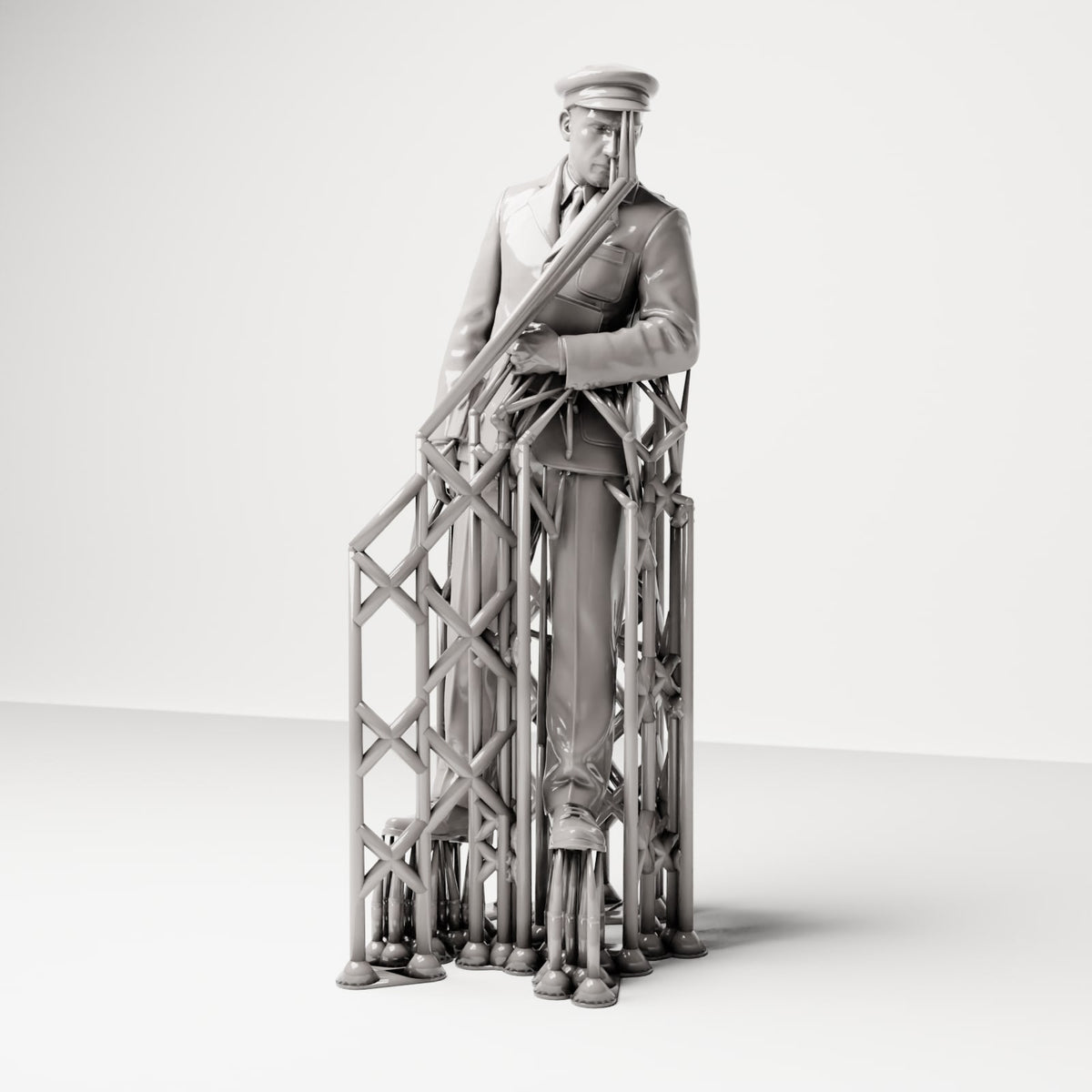 Diorama modelbouw productfoto 5: Historische dioramafiguur: scheepssteward met passagierslijst (sc16)