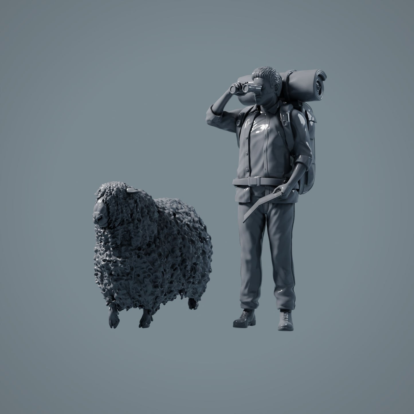 Boerderij Dier Figuren: Schaap - lopend schaap 2 (a025)