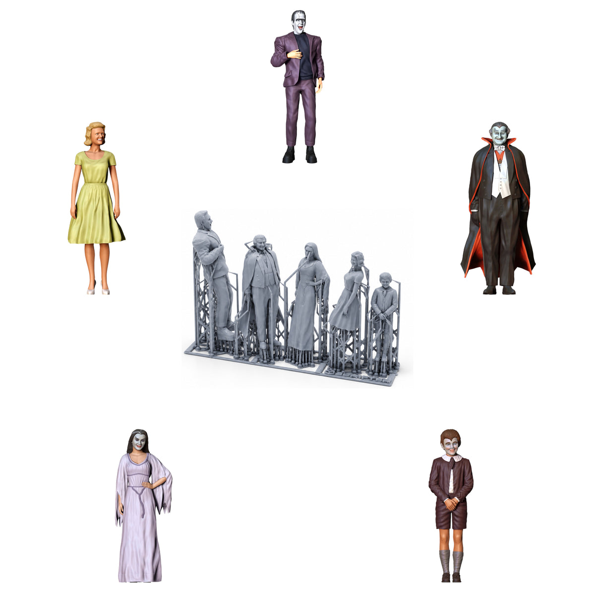 Productfoto 0: Familie Dracula Monster Set