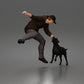 Diorama Modellbau Produktfoto 0: Diorama Figur: Geduckter Mann mit Kapuzenpullover (a201)