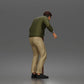 Diorama Modellbau Produktfoto 3: Stehende Figur: Älterer Mann mit Gehstock & Pullover (a168)