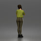Diorama Modellbau Produktfoto 3: Stehende Figur: Frau mit geflochtenem Haar, T-Shirt, Leggings & Sneakers (a194)
