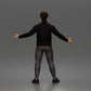 Diorama Modellbau Produktfoto 3: Stehende Figur: Präsentierender Mann mit Rollkragenpullover und offenen Armen (a190)