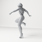 Diorama Modellbau Produktfoto 7: Diorama Figur: Laufende Person mit kurzer Jacke & hohen Stiefeln (a159)