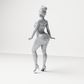 Diorama Modellbau Produktfoto 7: Stehende Figur: Frau im kurzen figurbetonten Kleid & High Heels (a177)