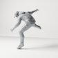 Diorama Modellbau Produktfoto 8: Diorama Figur: Geduckter Mann mit Kapuzenpullover (a201)