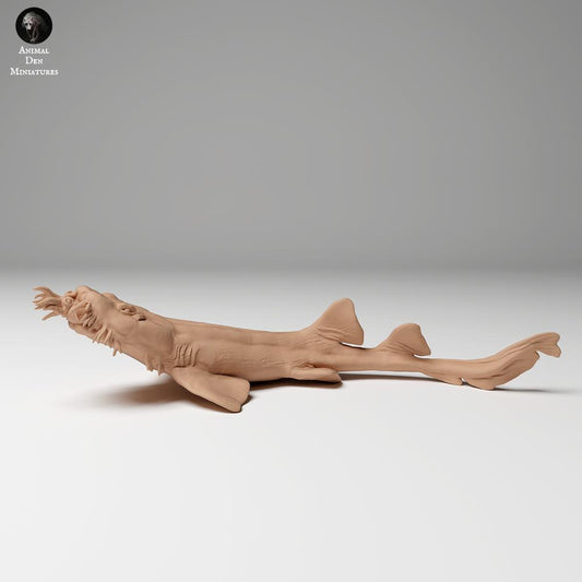 Productfoto dierenfiguur Animal Den Miniatures 0: zeedier dierenfiguur: gevlekte tapijthaai - op jacht (24_06_05)