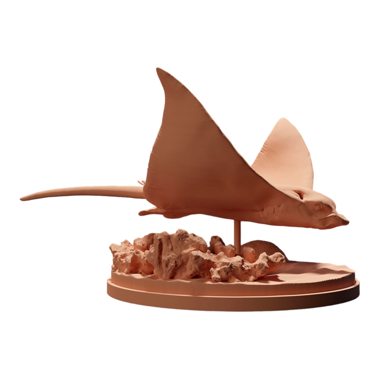 Productfoto diorama en modelbouw miniatuur figuur: Rog dierfiguur: Vlekkige adelaarsrog