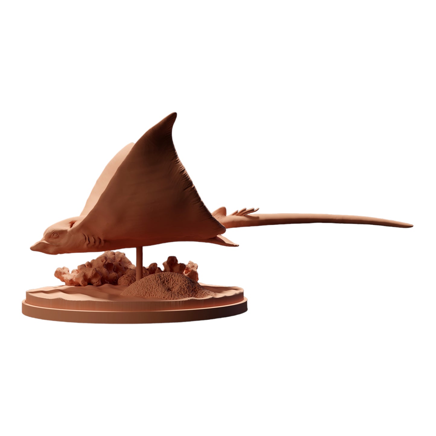 Productfoto diorama en modelbouw miniatuur figuur: Rog dierfiguur: Vlekkige adelaarsrog