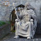 Productfoto middeleeuwse historische figuur 75mm schaal The Printing Goes Ever On (TPGEO) 0: Middeleeuwse ridderfiguren heerser met troon - 75mm modellen - Middeleeuwse stad