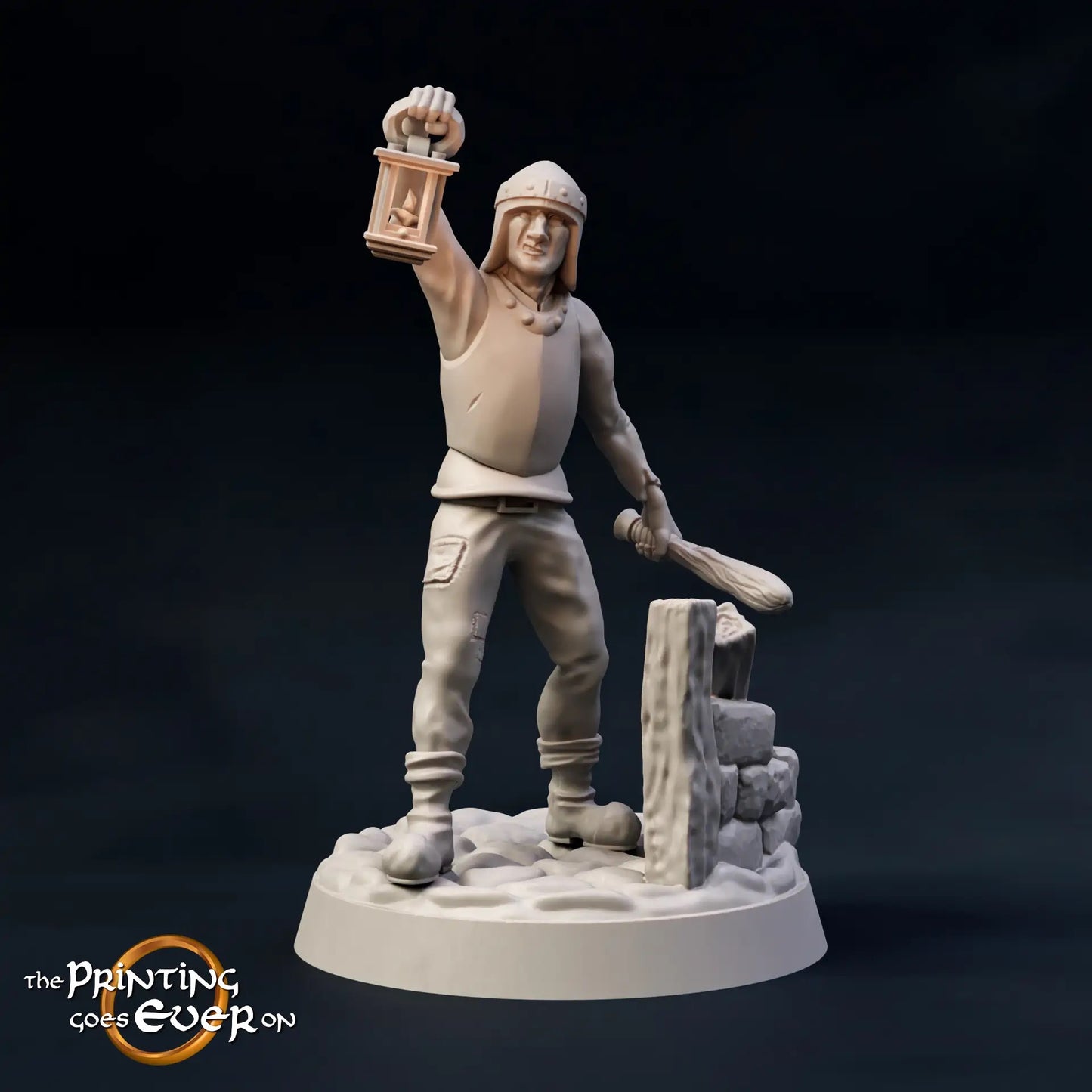 Productfoto Tabletop 28mm The Printing Goes Ever On (TPGEO) 0: Middeleeuwse stadsbewoners en tavernengasten: herbergier, bewaker, jager, boer, dienstmeisje, gast, reiziger