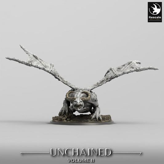 Productfoto Tabletop 28mm Lord of the Print (LotP) 0: Tabletop Miniatuur: Demonische gevleugelde beest, Bot-Gargoyle, Ondode baasmonster (Winged Horror) (24_05_H5)