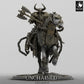 Productfoto Tabletop 28mm Lord of the Print (LotP) 0: Tabletop Miniatuur: Donkere Ridder op Strijdpaard, Dubbelbijl-Kavallerie, Vervloekte Paladijn, Dodenridder (24_05_U)