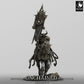Productfoto Tabletop 28mm Lord of the Print (LotP) 0: Tabletop Miniatuur: Dodenridder (Death Knight) te Paard met Oorlogsstandaard, Standaarddrager, Donkere Paladijn (24_05_R)