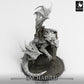 Productfoto Tabletop 28mm Lord of the Print (LotP) 0: Tabletop Miniatuur: Drachenreiter / Dragon Rider op Wyvern, Oorlogsheer in Pantseruitrusting met Oorlogshamer, Baas-Monster met Vulkan-Diorama-Basis (24_05_K1)
