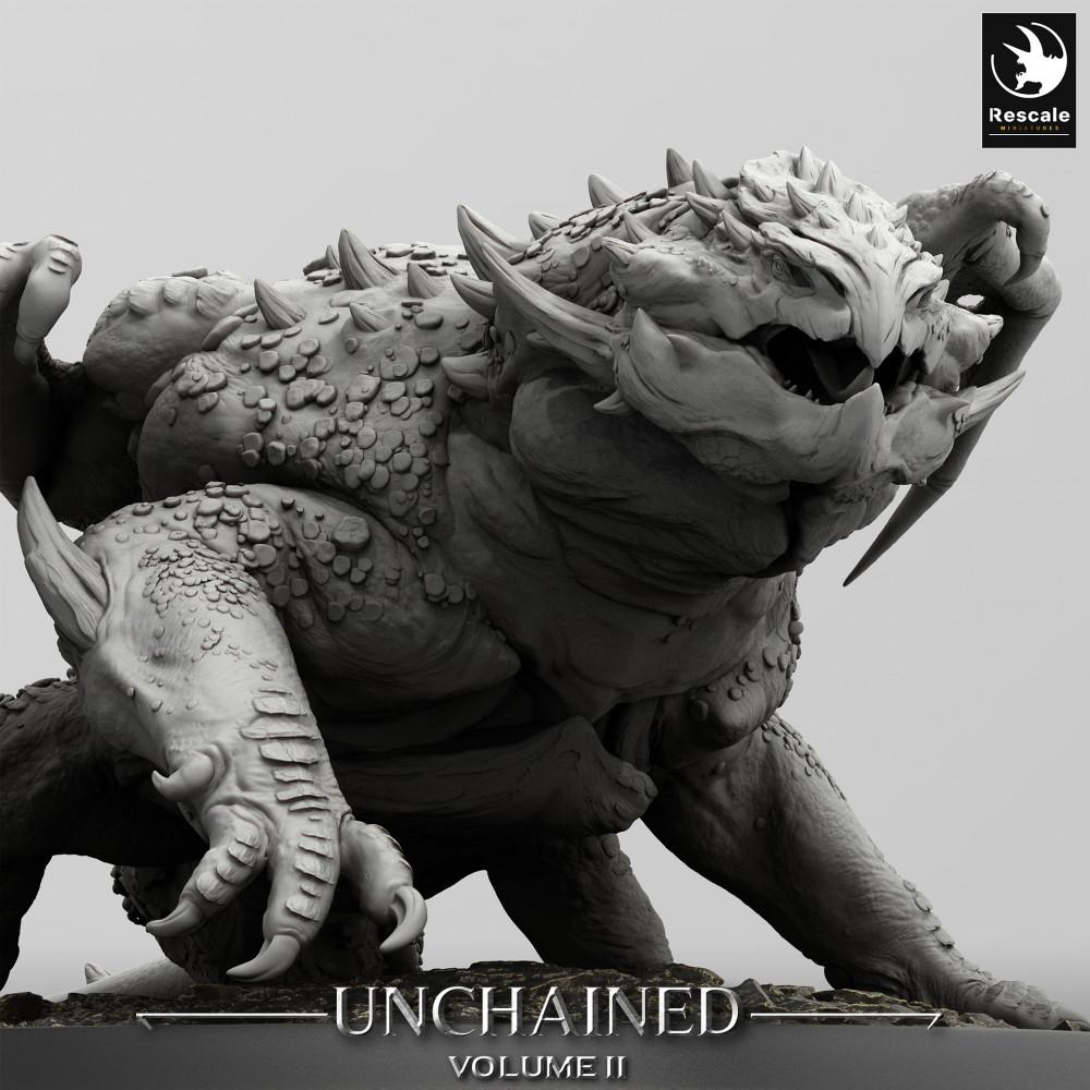 Productfoto Tabletop 28mm Lord of the Print (LotP) 0: Tabletop Miniatuur: Vulkan-Draak, Wyvern, Draakbeest - Vulkanische Draak (24_05_K2)