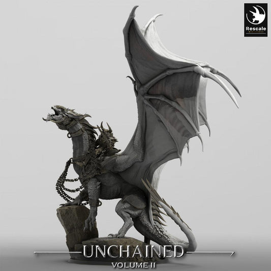 Productfoto Tabletop 28mm Lord of the Print (LotP) 0: Tabletop Miniatuur: Oorlogdraak met Draakrijder, Wyrm Grootmonster, Oorlogsdraken (24_05_J1)