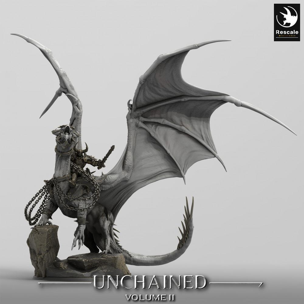 Productfoto Tabletop 28mm Lord of the Print (LotP) 0: Tabletop Miniatuur: Oorlogsdraken met Drachenreiter, Wyrm Grootmonster, Oorlogsdraken (24_05_J1)
