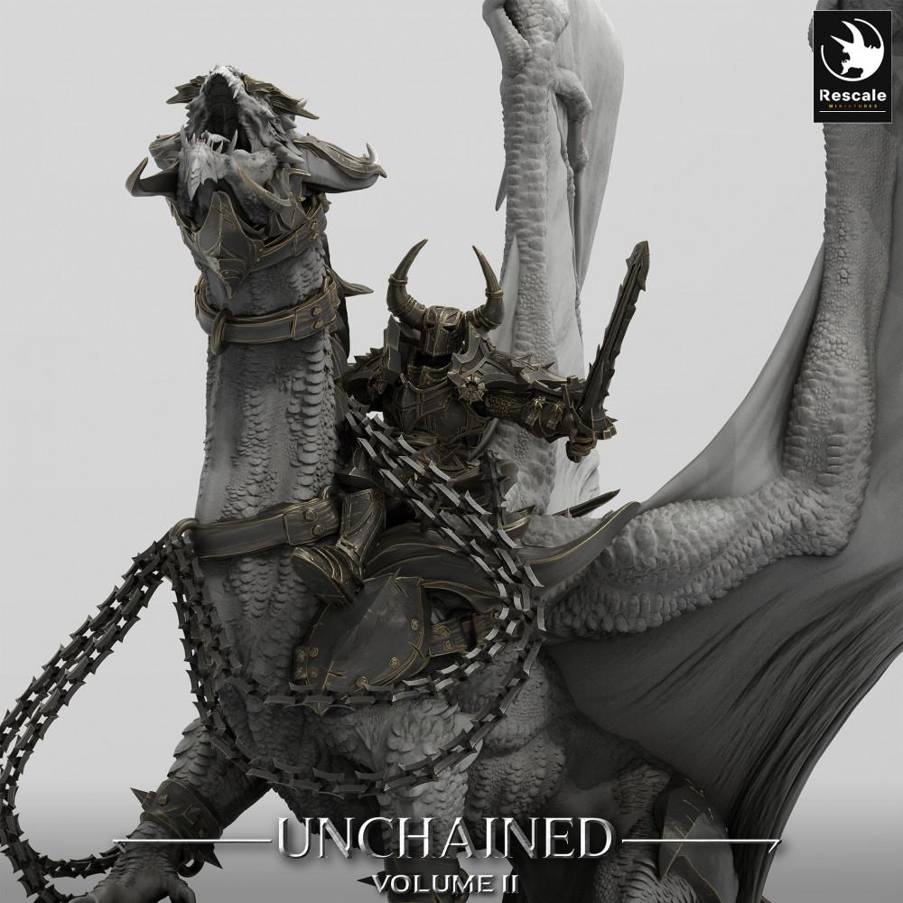 Productfoto Tabletop 28mm Lord of the Print (LotP) 0: Tabletop Miniatuur: Oorlogdraak met Draakrijder, Wyrm Grootmonster, Oorlogsdraken (24_05_J1)