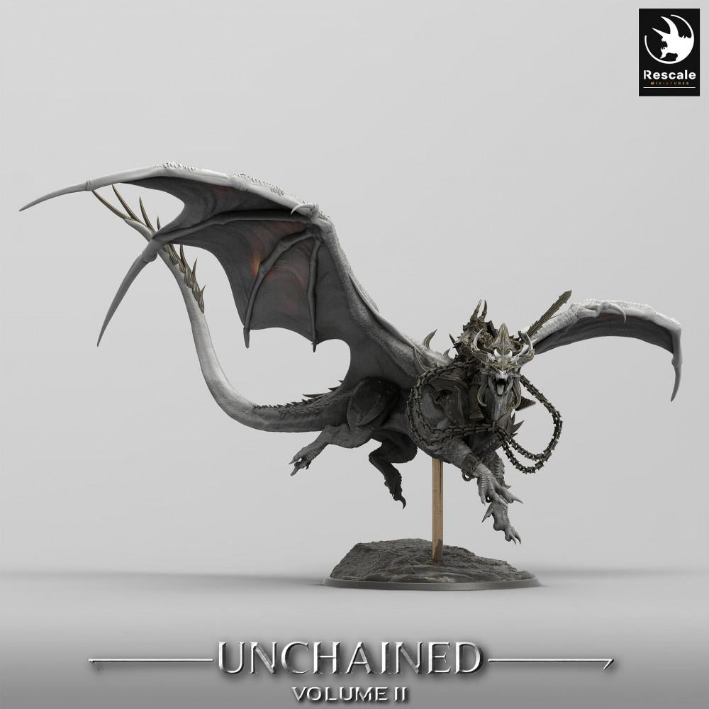 Productfoto Tabletop 28mm Lord of the Print (LotP) 0: Tabletop Miniatuur: Vliegende Oorlogsdraak - War Dragon, Stormdraak, Ketten-Draak, demonisch Drachenbeest (24_05_J2)