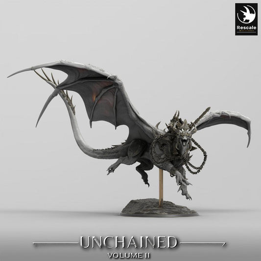 Productfoto Tabletop 28mm Lord of the Print (LotP) 0: Tabletop Miniatuur: Vliegende Oorlogsdraak - War Dragon, Stormdraak, Ketten-Draak, demonisch Drachenbeest (24_05_J2)
