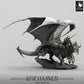 Productfoto Tabletop 28mm Lord of the Print (LotP) 0: Tabletop Miniatuur: Drachenreiter op Oorlogsdraken - Wyrmreiter, Drakenlord, donkere Oorlogheer, Monsterreiter met Lans (24_05_J3)