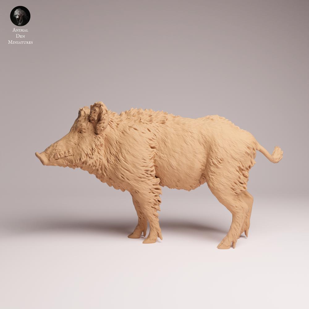 Productfoto Tabletop 28mm Lord of the Print (LotP) 0: Wilddierenfiguur: wild zwijn (26_07_08)