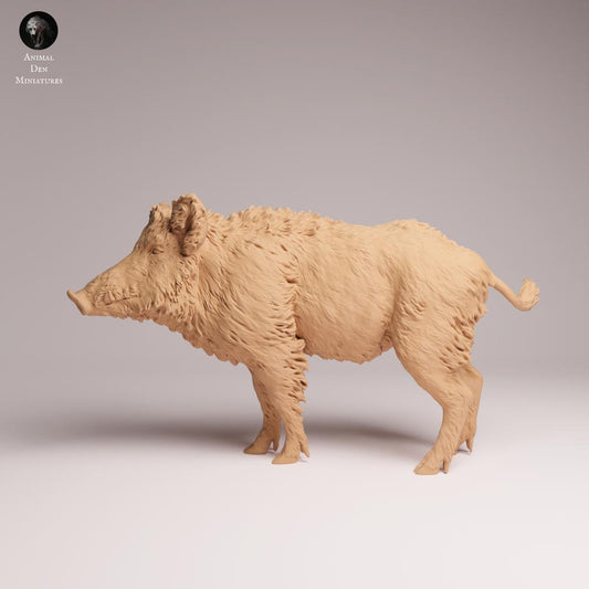 Productfoto Tabletop 28mm Lord of the Print (LotP) 0: Wilddierenfiguur: wild zwijn (26_07_08)