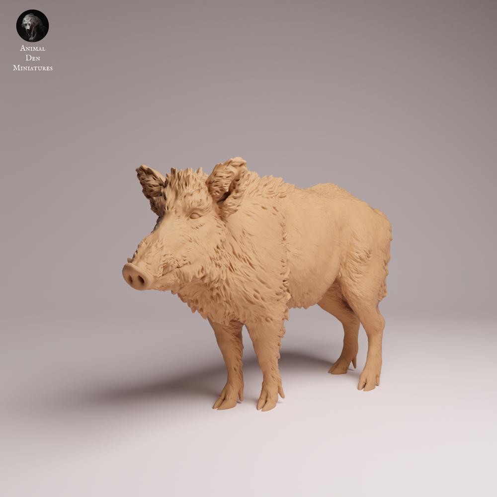 Productfoto Tabletop 28mm Lord of the Print (LotP) 2: Wilddier dierenfiguur: wild zwijn (26_07_08)
