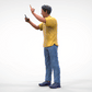 Produktfoto Diorama und Modellbau Miniatur Figur: Fan männlich
