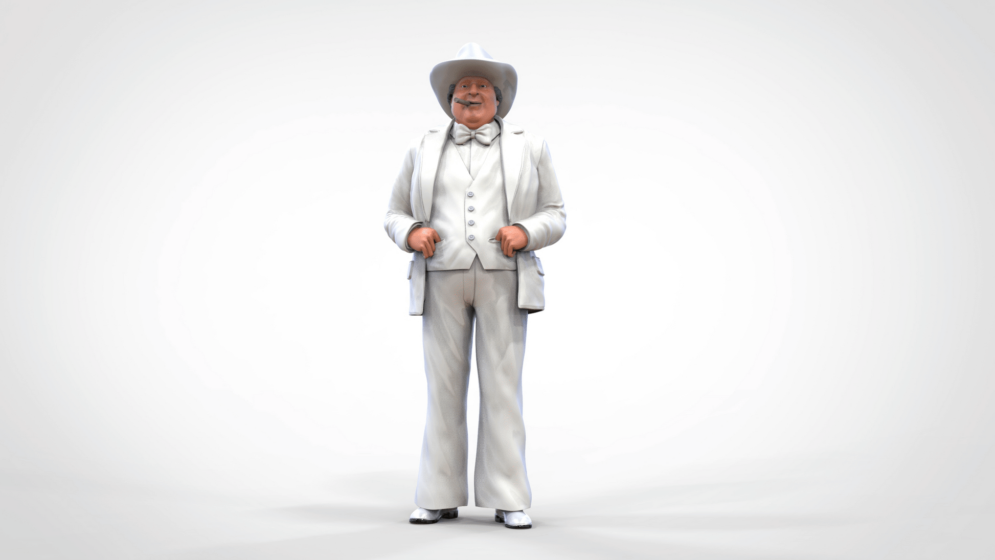 Productfoto diorama en modelbouw miniatuur figuur: oude cowboy