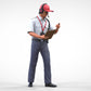 Productfoto diorama en modelbouw miniatuurfiguur: verkeerspost set 2, 6 figuren