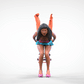 Productfoto Diorama en modelbouw miniatuur figuur: Vrouw start race