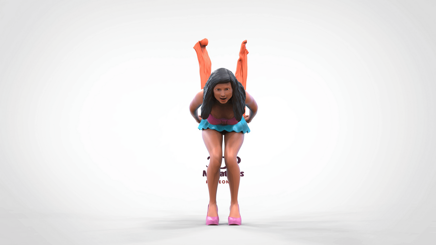 Productfoto Diorama en modelbouw miniatuur figuur: Vrouw start race