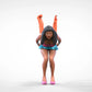 Productfoto Diorama en modelbouw miniatuur figuur: Vrouw start race
