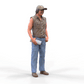 Productfoto Diorama en modelbouw miniatuurfiguur: man met krant