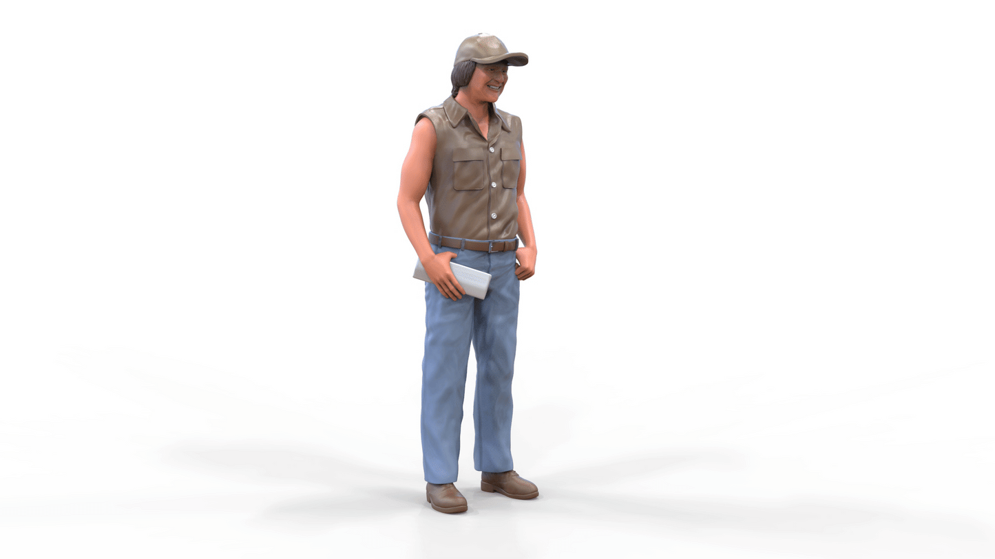 Productfoto Diorama en modelbouw miniatuurfiguur: man met krant
