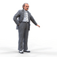 Productfoto Diorama en modelbouw miniatuur figuur: Man in pak en stropdas