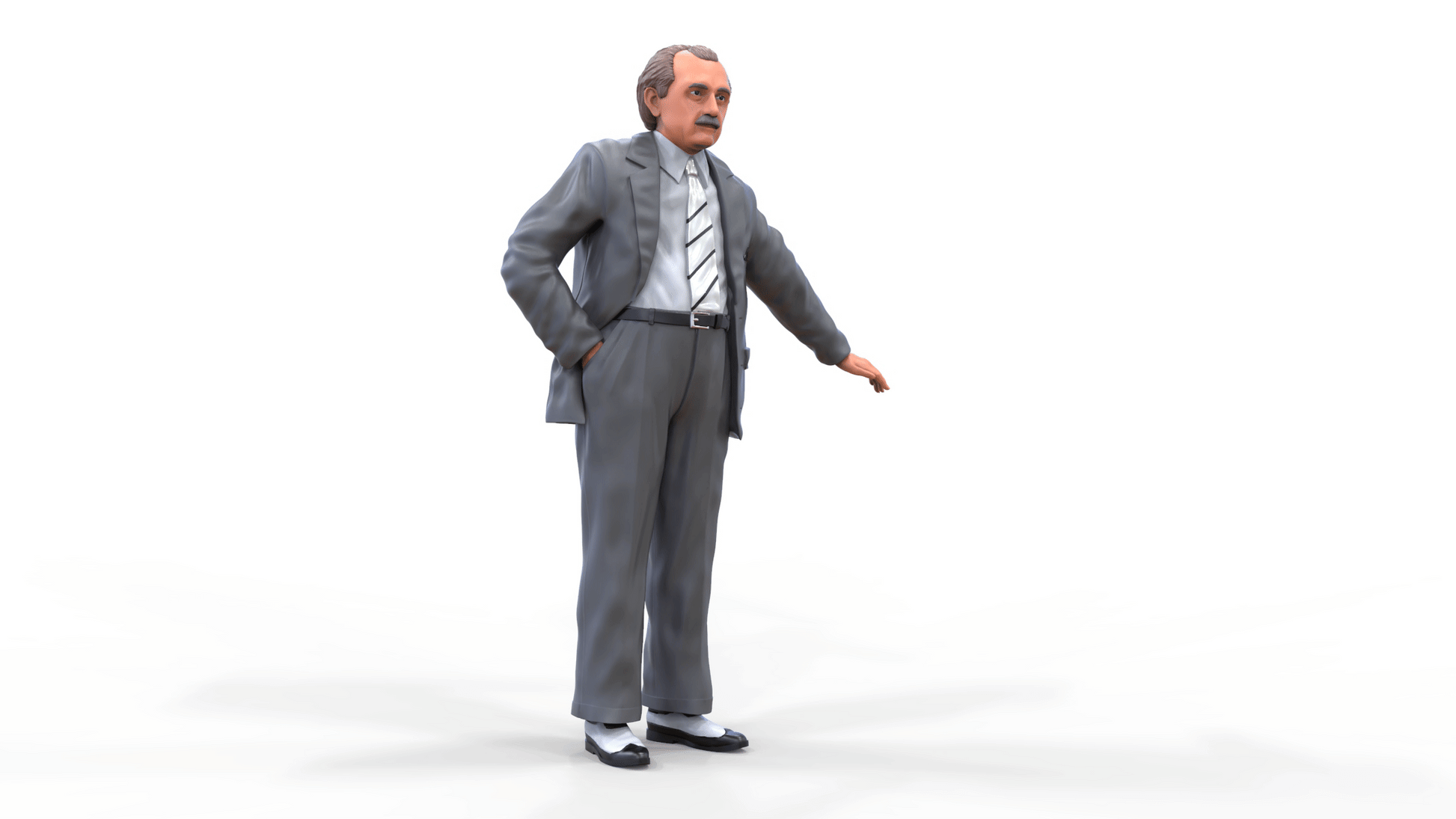 Productfoto Diorama en modelbouw miniatuur figuur: Man in pak en stropdas